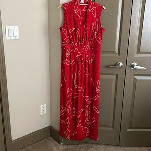 Chico’s red maxi dress